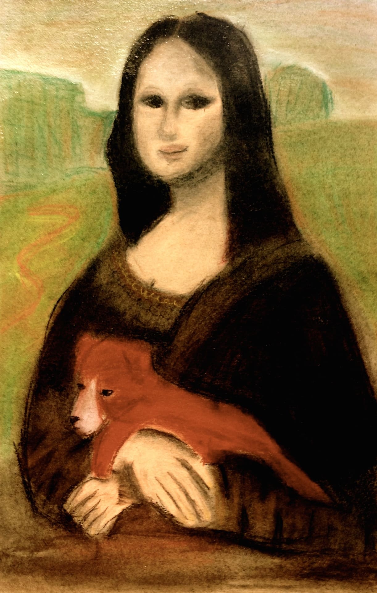 Mona Lisa ainetel tehtud portree kaisuloomaga
