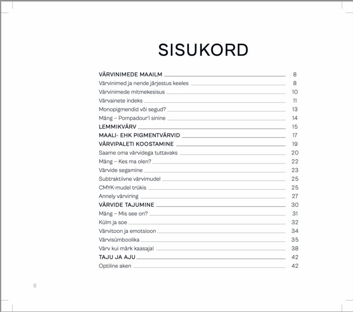 VTR 25 sisukord 1