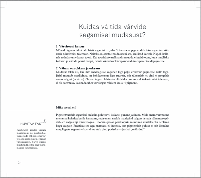 VTR 25 näidislehekülg 1