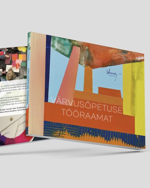 Värvusõpetuse tööraamatu taga- ja esikaane vaade